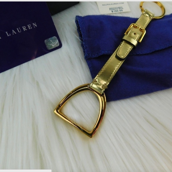 Ralph Lauren Collection Gold Equestrian Keychain - Picture 2 of 7